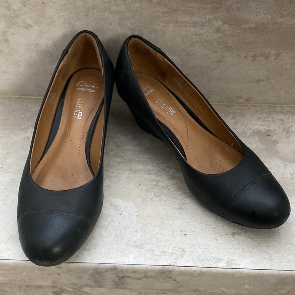 Clarks Soft Cushion wedge heels